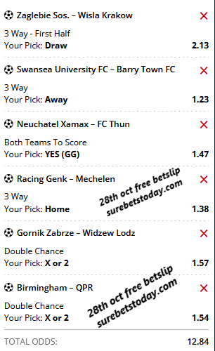 28th OCT FREE MULTIBET OF THE DAY